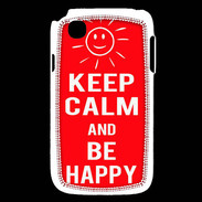Coque LG L40 Keep Calm Be Happy Rouge
