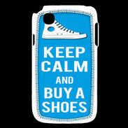 Coque LG L40 Keep Calm Buy Shoes Cyan 