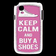 Coque LG L40 Keep Calm Buy Shoes Rose