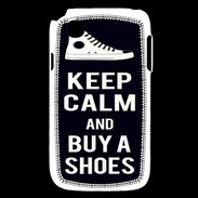 Coque LG L40 Keep Calm Buy Shoes Noir