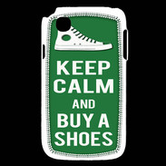 Coque LG L40 Keep Calm Buy Shoes Vert