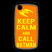 Coque LG L40 Keep Calm Call Batman Orange