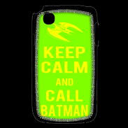 Coque LG L40 Keep Calm Call Batman Vert pomme