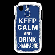 Coque LG L40 Keep Calm Drink Champagne Bleu