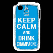 Coque LG L40 Keep Calm Drink champagne Cyan