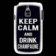 Coque LG L40 Keep Calm Drink champagne Noir