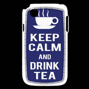Coque LG L40 Keep Calm Drink Tea Bleu