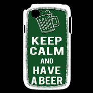 Coque LG L40 Keep Calm Have a beer Vert