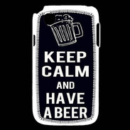 Coque LG L40 Keep Calm Have a beer Noir