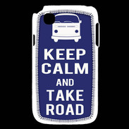 Coque LG L40 Keep Calm Take road Bleu