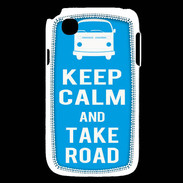 Coque LG L40 Keep Calm Take Road Cyan