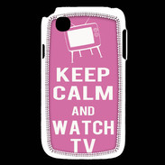 Coque LG L40 Keep Calm Watch TV Rose