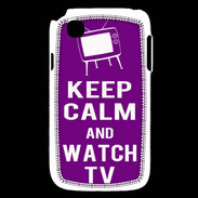 Coque LG L40 Keep Calm Watch TV Violet