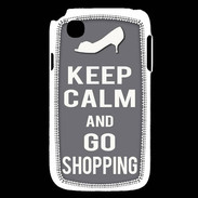 Coque LG L40 Keep Calm go shopping Gris