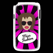 Coque LG L40 Miss Fashion Chatain