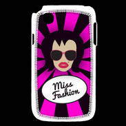 Coque LG L40 Miss Fashion Brune