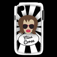 Coque LG L40 Miss Corse Chatain
