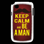 Coque LG L40 Keep Calm Be a Man Rouge