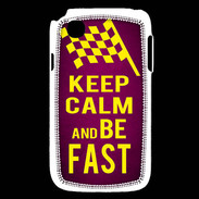 Coque LG L40 Keep Calm and Be Fast Rose