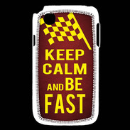 Coque LG L40 Keep Calm and Be Fast Rouge