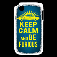 Coque LG L40 Keep Calm and Be Furious Bleu