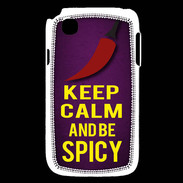 Coque LG L40 Keep Calm and Be Spicy Violet