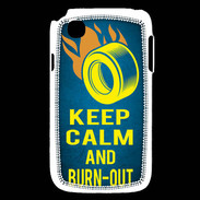Coque LG L40 Keep Calm and Burn Out Bleu