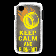 Coque LG L40 Keep Calm and Burn Out Gris