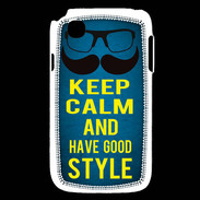 Coque LG L40 Keep Calm and Have a good Style Bleu