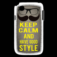 Coque LG L40 Keep Calm and Have a good Style Gris