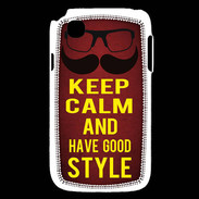 Coque LG L40 Keep Calm and Have a good Style Rouge