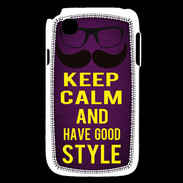 Coque LG L40 Keep Calm and Have a good Style Violet