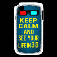 Coque LG L40 Keep Calm and See your life 3D Bleu
