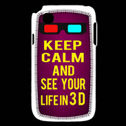 Coque LG L40 Keep Calm and See your life 3D Rose