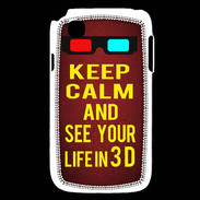 Coque LG L40 Keep Calm and See your life 3D Rouge
