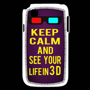 Coque LG L40 Keep Calm and See your life 3D Violet