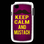 Coque LG L40 Keep Calm and Mustach Rose