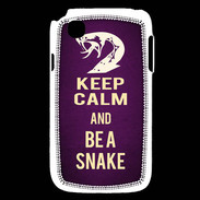 Coque LG L40 Keep Calm and Be a Snake Violet