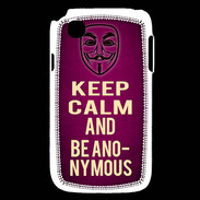 Coque LG L40 Keep Calm and Be Anonymous Rose