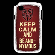 Coque LG L40 Keep Calm and Be Anonymous Rouge
