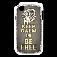 Coque LG L40 Keep Calm and Be Free Gris