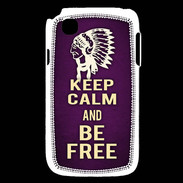 Coque LG L40 Keep Calm and Be Free Violet