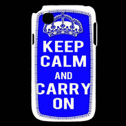 Coque LG L40 Keep Calm and Carry on Bleu