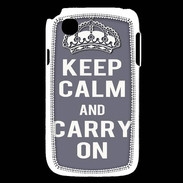 Coque LG L40 Keep Calm and Carry on Gris