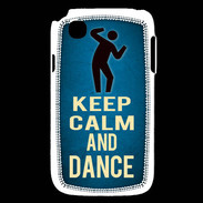 Coque LG L40 Keep Calm and Dance Bleu