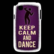 Coque LG L40 Keep Calm and Dance Violet