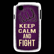 Coque LG L40 Keep Calm and Fight Violet