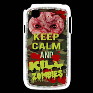 Coque LG L40 Keep Calm and Kill Zombies camouflage