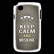 Coque LG L40 Keep Calm and Miskine Gris