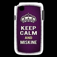 Coque LG L40 Keep Calm and Miskine Violet